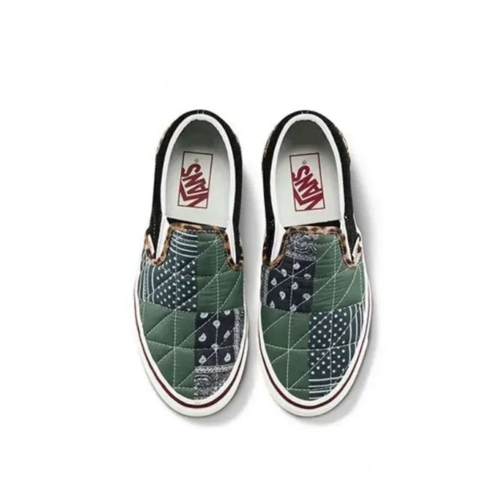 Vans Classic Slip-On 98 DX 'Anaheim Factory Quilted Mix' Patchwork Sneakers New! - Picture 3 of 12